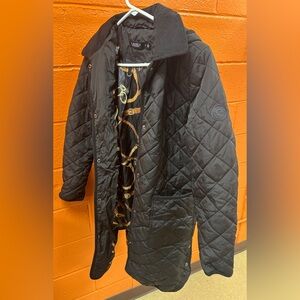 Women’s Black Hooded Quilted Lauren Ralph Lauren Jacket Size SP